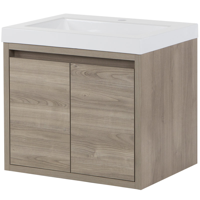 Mercury Row® Altenburg 24.5'' Wall Mounted Single Bathroom Vanity with